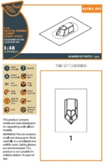 I-16 vacuum formed canopy (early version) for CP kit CPA48024 - Image 2