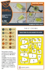 AMX Ghibli double-sided painting mask on "yellow kabuki paper" for Italeri kits CPA72097 - Image 2