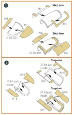 AMX Ghibli double-sided painting mask on "yellow kabuki paper" for Italeri kits CPA72097 - Image 3