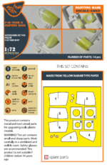 F-5E Tiger II painting mask on "yellow kabuki paper" for Italeri kits CPA72101 - Image 2