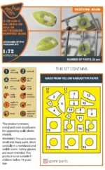 A-3B painting mask on "yellow kabuki paper" for Hasegawa kits CPA72104 - Image 2