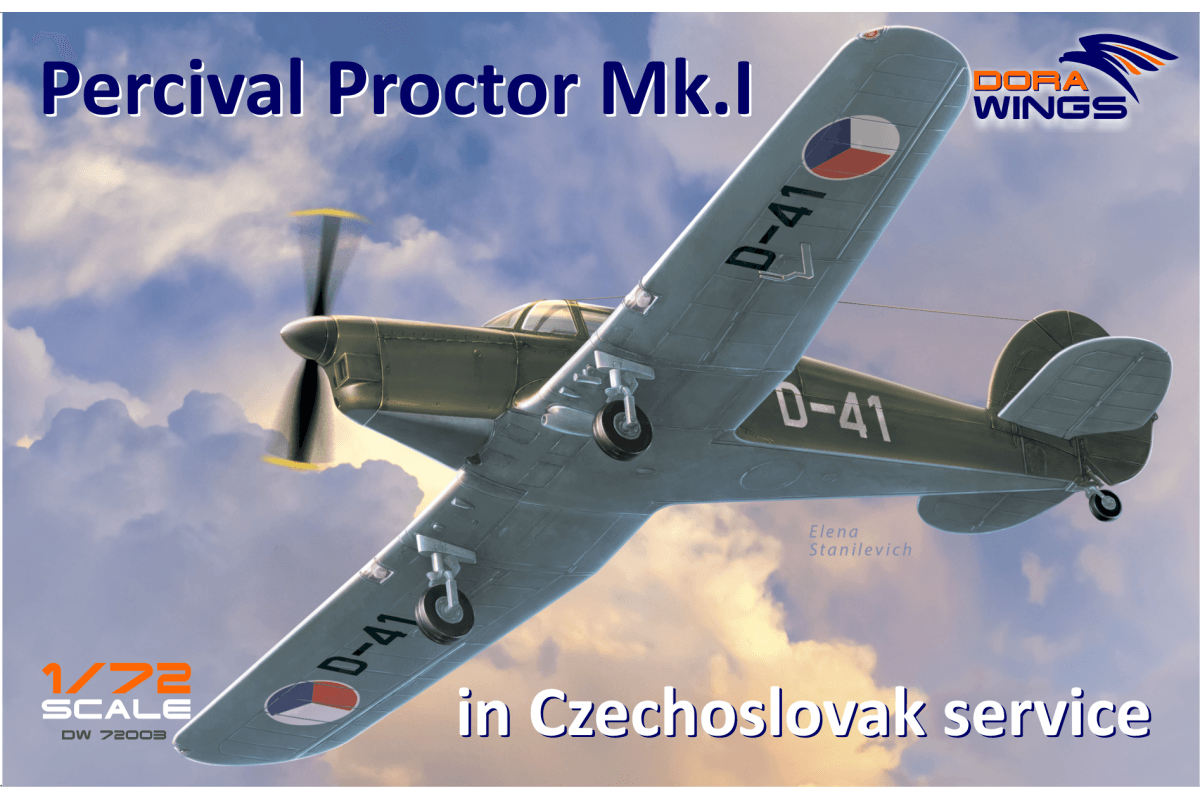 PercivalProctorMk.1markingofCzechoslovakiaDW72003-1200x800 Percival Proctor Mk.1 marking of Czechoslovakia 1/72 DW72003 ( DoraWings) - Image 1