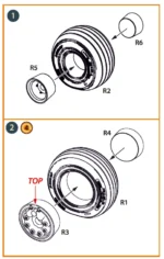 1/48 Jaguar Weighted wheels set CPA48106 - Image 3