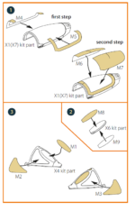 1/72 MiG-19P/PM/J-6A/J-6B painting mask on "yellow kabuki paper" for CP kits CPA72173 - Image 3