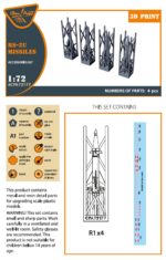 1/72 RS-2U/US (4pcs) used on the following airplanes: MiG-19PM/PML, MiG-21PF/PFM, Su-9 CPA72177 - Image 2