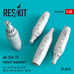 UB-32A-73 rocket launchers (4 pcs) (1/48)