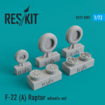 F-22A Raptor wheels set (1/72)