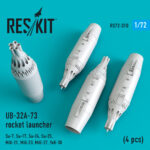 UB-32A-73 rocket launchers (4 pcs) (1/72)