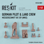 German pilot & land crew Messerschmitt Bf.109 (WW2) 1/48