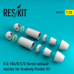 F/A-18 "Hornet" exhaust nozzles for Academy/Kinetic kit (1/32)