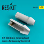 F/A-18 "Hornet" exhaust nozzles for Academy/Kinetic kit (1/32) - Image 2