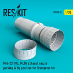 MiG-23 (ML, MLD) exhaust nozzle parking & fly position for Trumpeter kit (1/32) - Image 2