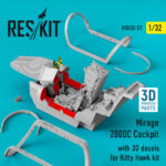 Mirage 2000C Cockpit with 3D decals for Kitty Hawk kit (1/32) - Image 2