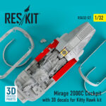 Mirage 2000C Cockpit with 3D decals for Kitty Hawk kit (1/32) - Image 3