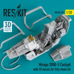 Mirage-2000-5 cockpit with 3D decals for Kitty Hawk kit (1/32)