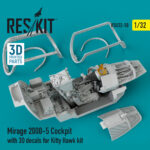 Mirage-2000-5 cockpit with 3D decals for Kitty Hawk kit (1/32) - Image 2