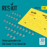 Vortex generators for BAE Hawk T.1 for Revell kit (3D Printing) (1/32)