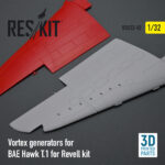 Vortex generators for BAE Hawk T.1 for Revell kit (3D Printing) (1/32) - Image 2