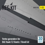 Vortex generators for BAE Hawk T.2 Kinetic / Revell kit (3D Printing) (1/32) - Image 2