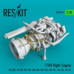 T700 Right Engine for SH-60B, SH-60F, HH-60H, MH-60R, MH-60S, MH-60L, UH-60A, HH-60 (1/35)