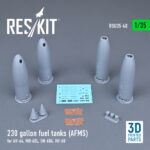 230 gallon fuel tanks (AFMS) for AH-64, MH-60L, UH-60A, HH-60 (2 pcs) (3D printing) (1/35) - Image 2