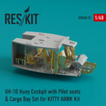 UH-1D Huey Cockpit with Pilot seats & Cargo Bay Set for Kitty Hawk kit (1/48) - Image 2
