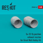 Su-35 fly position exhaust nozzles for GWH kit (1/48) - Image 2