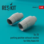 Su-35 parking position exhaust nozzles for Kitty Hawk kit (1/48) - Image 2