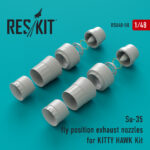 Su-35 fly position exhaust nozzles for Kitty Hawk kit (1/48) - Image 2