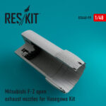 Mitsubishi F-2 open exhaust nozzles for Hasegawa kit (1/48) - Image 2