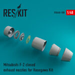 Mitsubishi F-2 closed exhaust nozzles for Hasegawa kit (1/48)