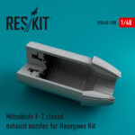 Mitsubishi F-2 closed exhaust nozzles for Hasegawa kit (1/48) - Image 2