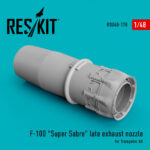 F-100 "Super Sabre" late exhaust nozzle for Trumpeter kit (1/48)