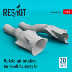 Rafale air intakes for Revell/Academy kit (3D Printing) (1/48)
