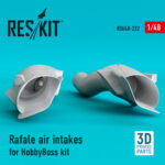 Rafale air intakes for HobbyBoss kit (3D Printing) (1/48) - Image 2