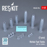 Rafale Fuel Tanks RPL 741 (2000L) (3 pcs) (3D printing) (1/48) - Image 2