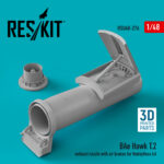 BAe Hawk T.2 exhaust nozzle with air brakes for HobbyBoss kit (3D printing) (1/48)