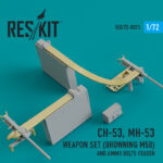 CH-53, MH-53 Weapon Set (Browning M50) and Ammo belts feader (1/72)