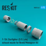 F-104 (S/G-late) "Starfighter" exhaust nozzle for Revell/Monogram kit (1/72) - Image 2