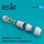 Mitsubishi F-2 closed exhaust nozzle for Hasegawa kit (1/72)