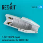 F-16 "Fighting Falcon" F100-PW closed exhaust nozzles for Kinetic kit (1/72) - Image 2