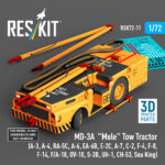 MD-3A "Mule" Tow Tractor (3D Printed model kit) (1/72)