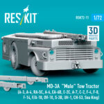 MD-3A "Mule" Tow Tractor (3D Printed model kit) (1/72) - Image 3
