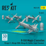R.550 Magic-2 missiles (4 pcs) (3D Printed) (1/32) - Image 2
