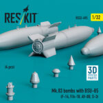 Mk.83 bombs with BSU-85 (4 pcs) (3D printed) (1/32) - Image 2
