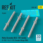 Matra Durandal (BLU-107) bombs (4 pcs) (3D Printed) (1/32)