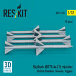 Skyflash (RB71/Av.71) missiles (4 pcs) (3D Printed) (1/32) - Image 2