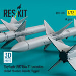 Skyflash (RB71/Av.71) missiles (4 pcs) (3D Printed) (1/32) - Image 3
