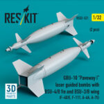 GBU-10 Paveway I laser guided bombs with BSU-4/B fin and BSU-3/B wing (2 pcs) (3D Printed) (1/32) - Image 2