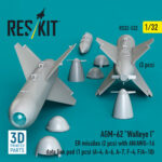 AGM-62 Walleye I ER missiles (2 pcs) with AN/AWG-16 data link pod (1 pcs) (3D Printed) (1/32) - Image 2
